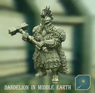 Dwarf of Metal Mountain King on foot  -(Commanding Stance)
