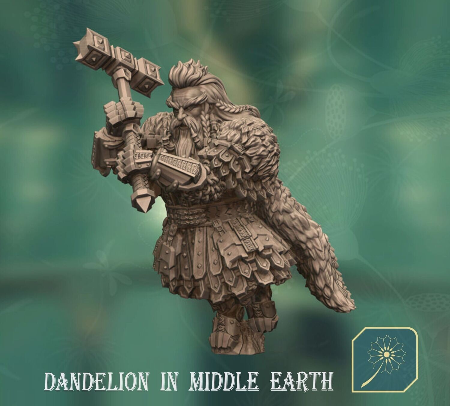 Dwarf of Metal Mountain King on foot -(Fighting Stance)