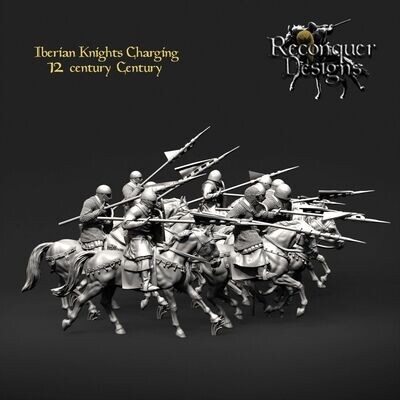 Iberian Knights Charging 12th (Knights of King Alfonso VIII) - pack 10 units