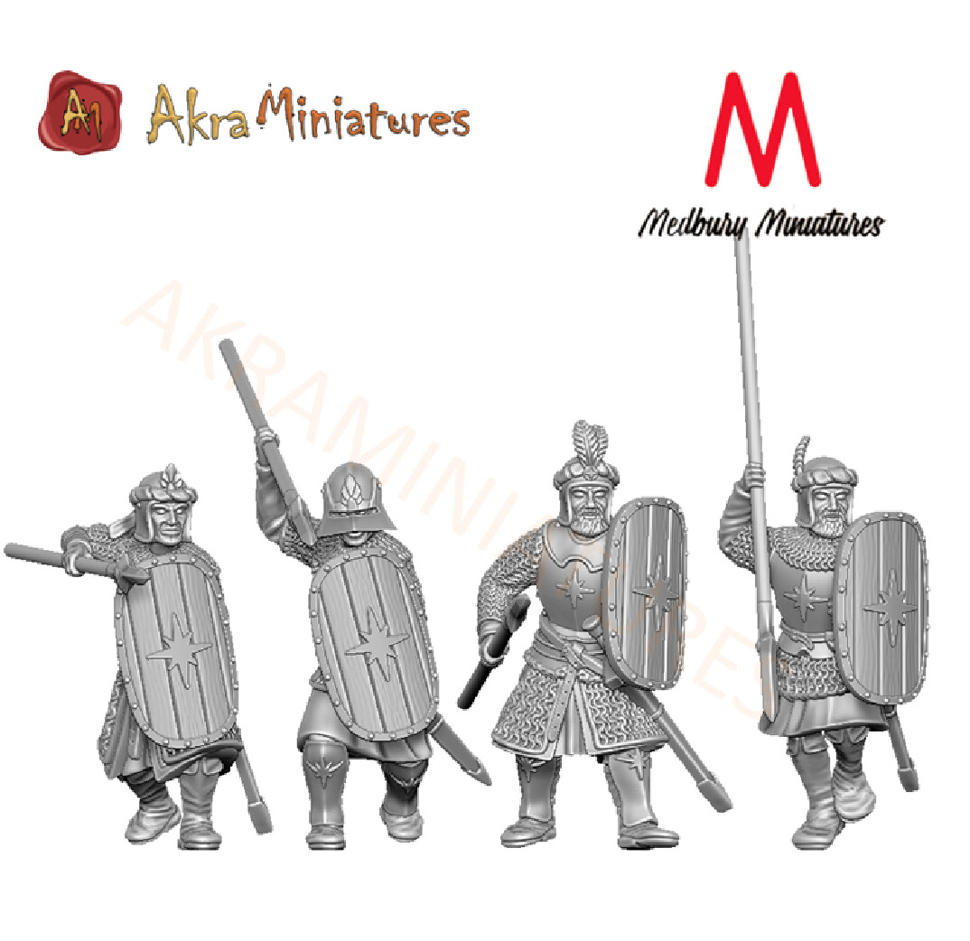 Arnaudin  Armoured Warriors Fighting (pack 4 units)