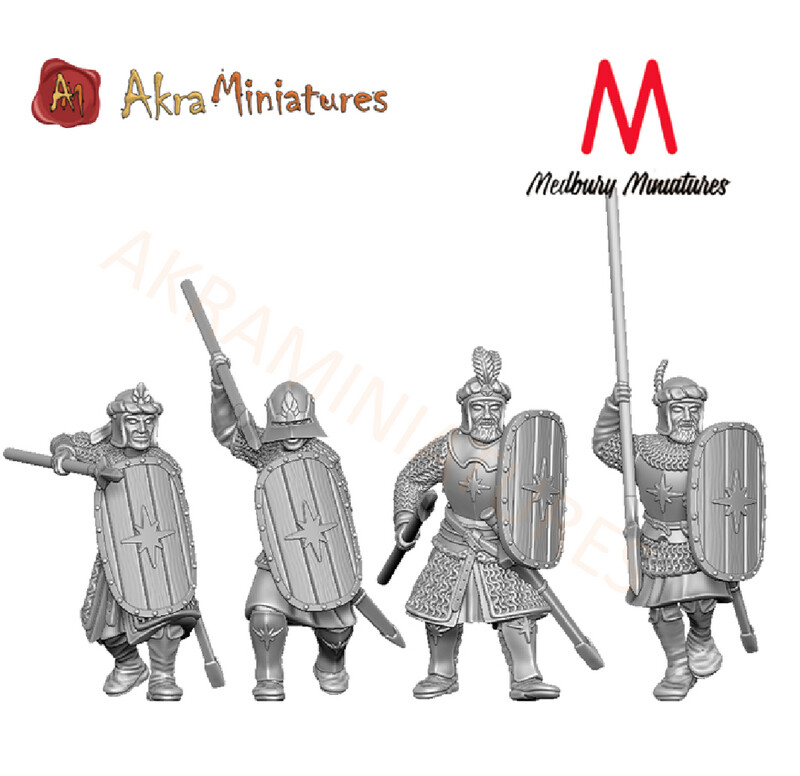 Arnaudin  Armoured Warriors Fighting (pack 4 units)