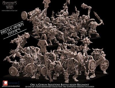 Orc & Goblin Skeletons Battle-Ready regiment