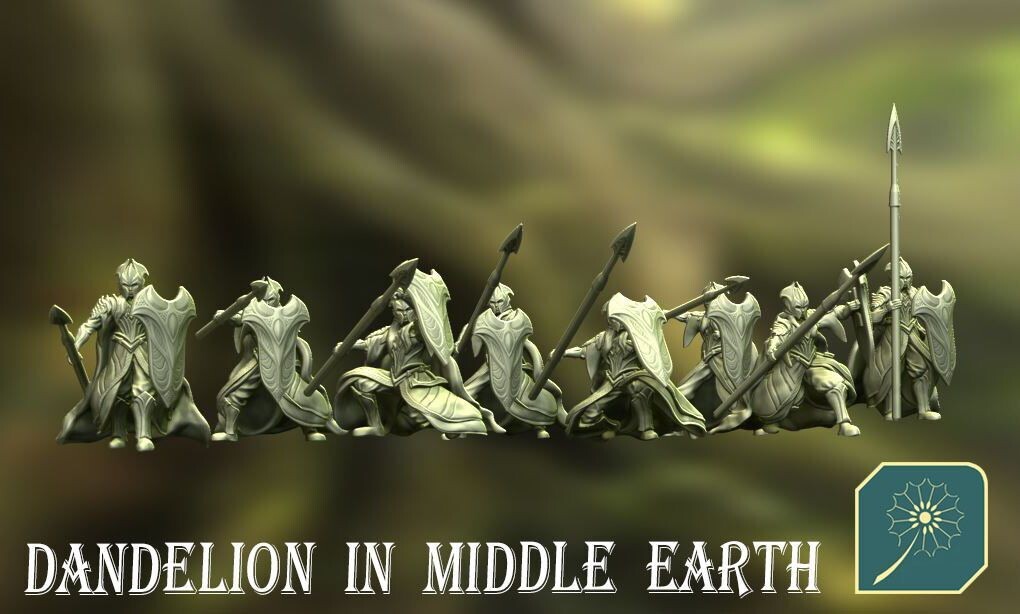 Elves of Dark Forest - Spear (pak 8 units)