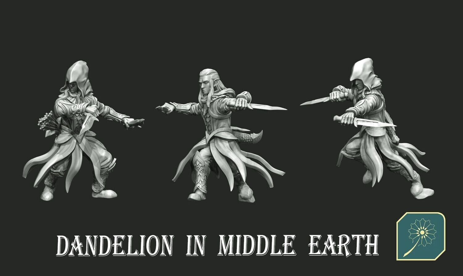 Elves of Dark Forest - Rangers (dual dagger) (pak 3 units)