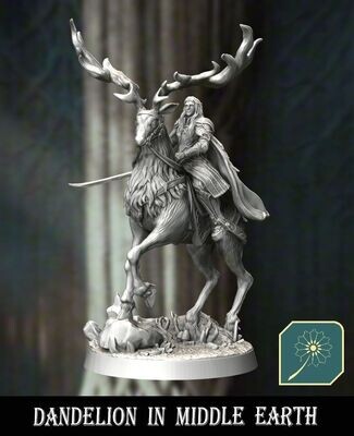 Elves of Dark Forest - Elven King on foot and mounted