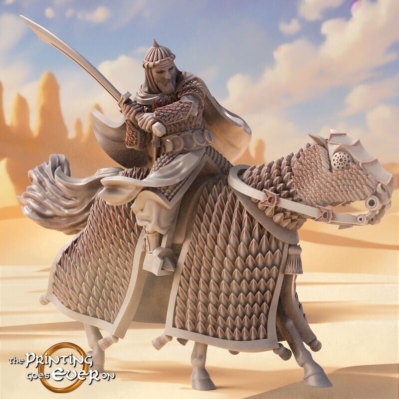 Arash Emir of Scimitars  foot and mounted- "Chapter 36 - Sands of the East - Vol. 1"