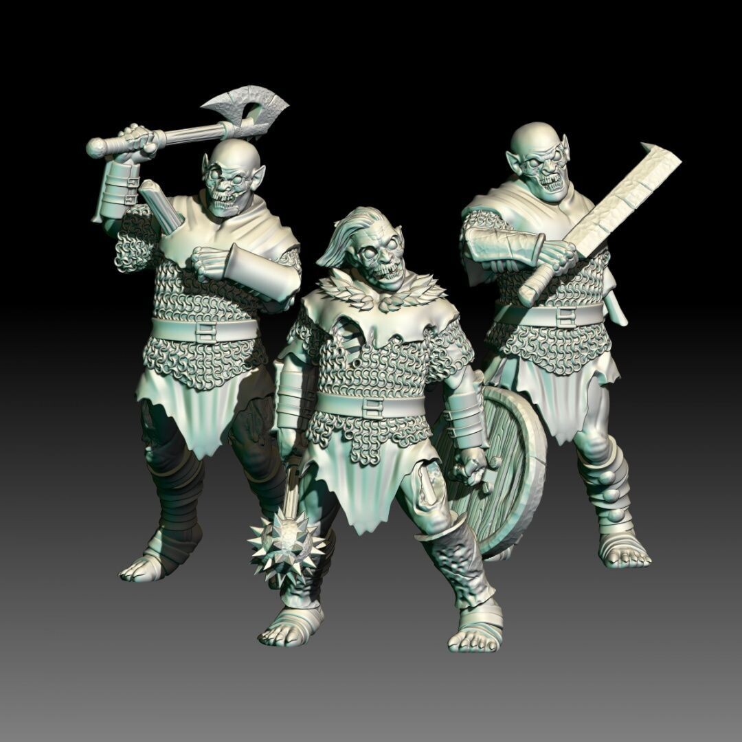 Zombie-orcs (Pack 3 units)