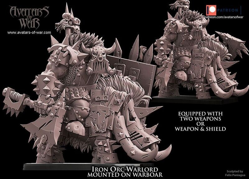 Iron Orc Warlord on warboar