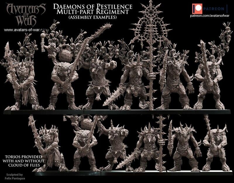 Daemons of Pestilence multi-part regiment