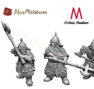 Dwarf Warriors with Polearm (pack 4 units)