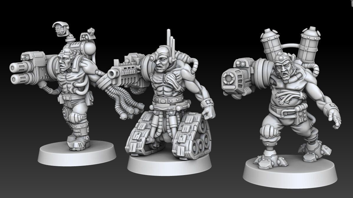 SIlver Wardens Lobotomized Battlefield Servants (Pack 3 units)