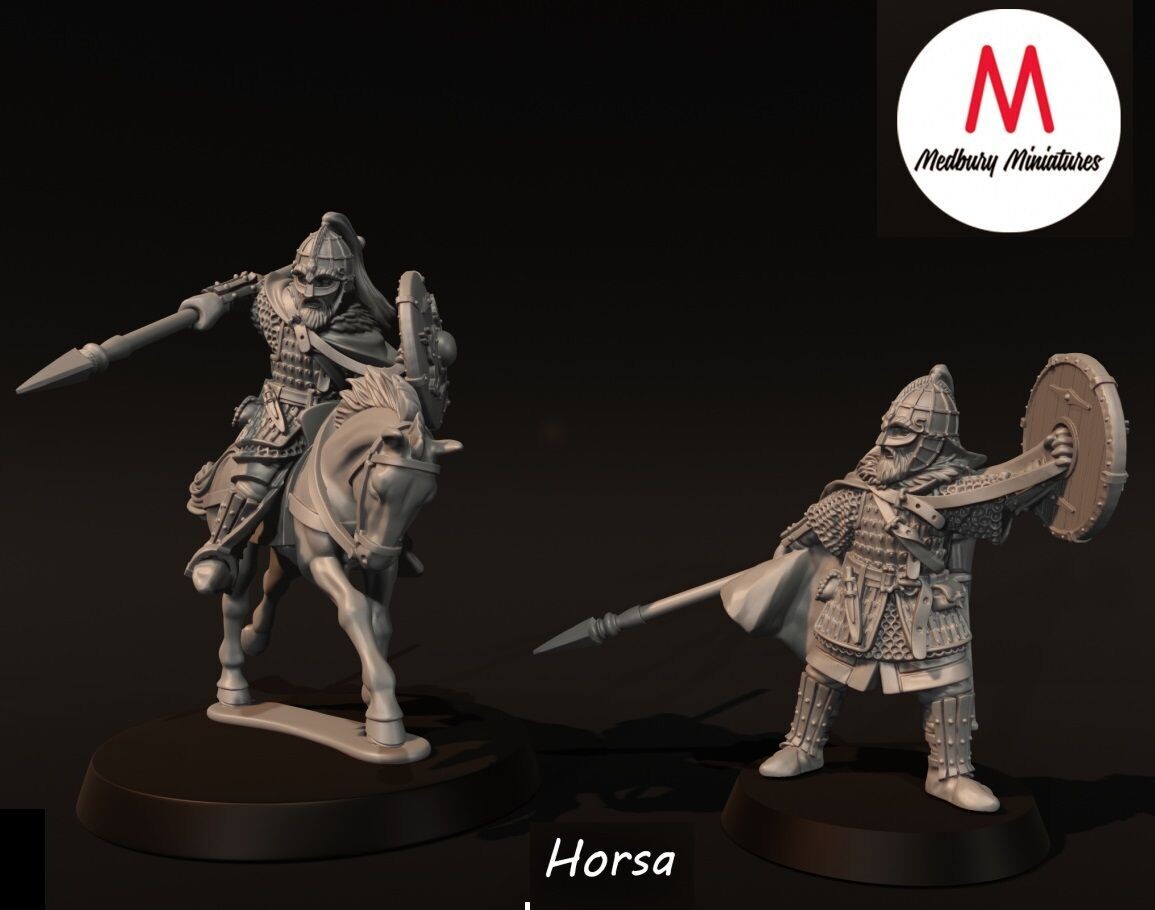 Vendel Era -  Horsa foot and mounted (pack 2 units)