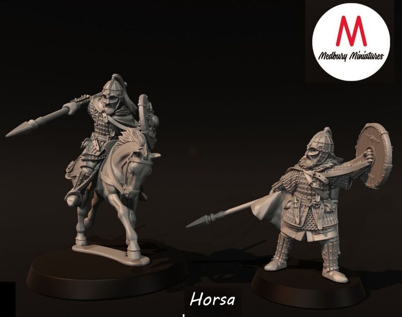 Vendel Era -  Horsa foot and mounted (pack 2 units)