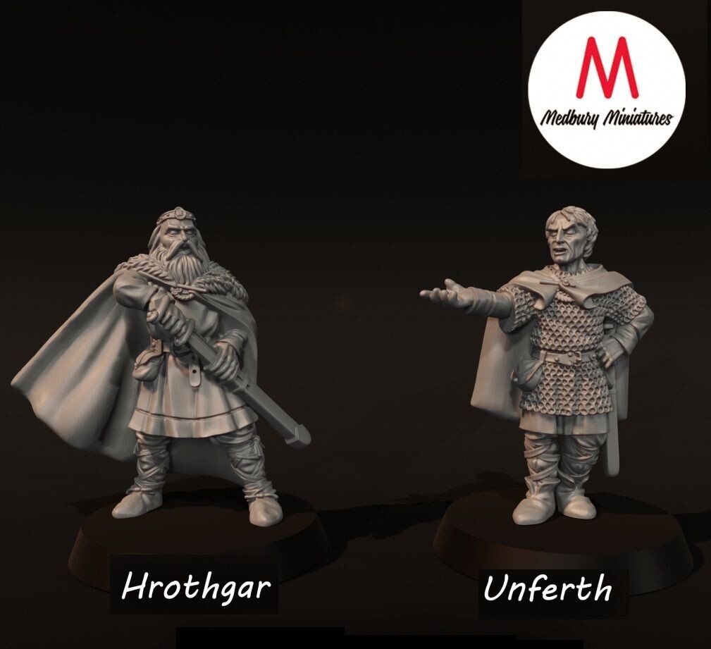 Vendel Era -  Hrothgar And Unferth (pack 2 units)