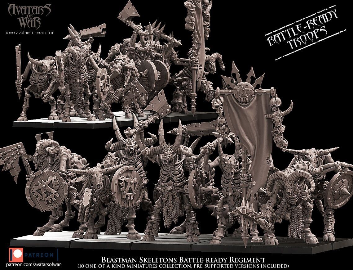 Beastman Skeletons Battleready Regiment