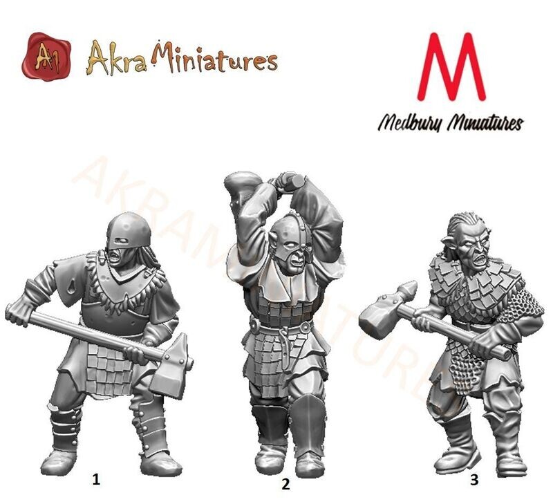 Orc Rabble with 2 handed Hammers (pack 3 units)