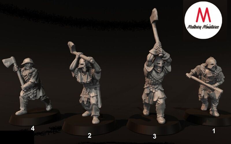 Orc Rabble With Two Handed Axes (pack 4 units)