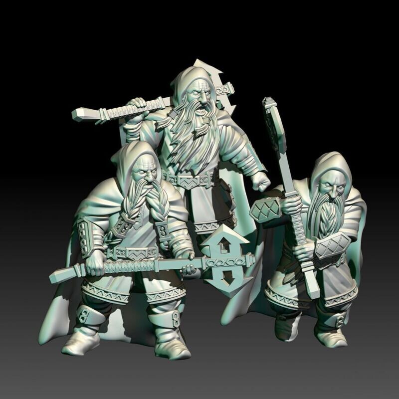 Dwarven Rangers 2_handed (Pack 3 units)