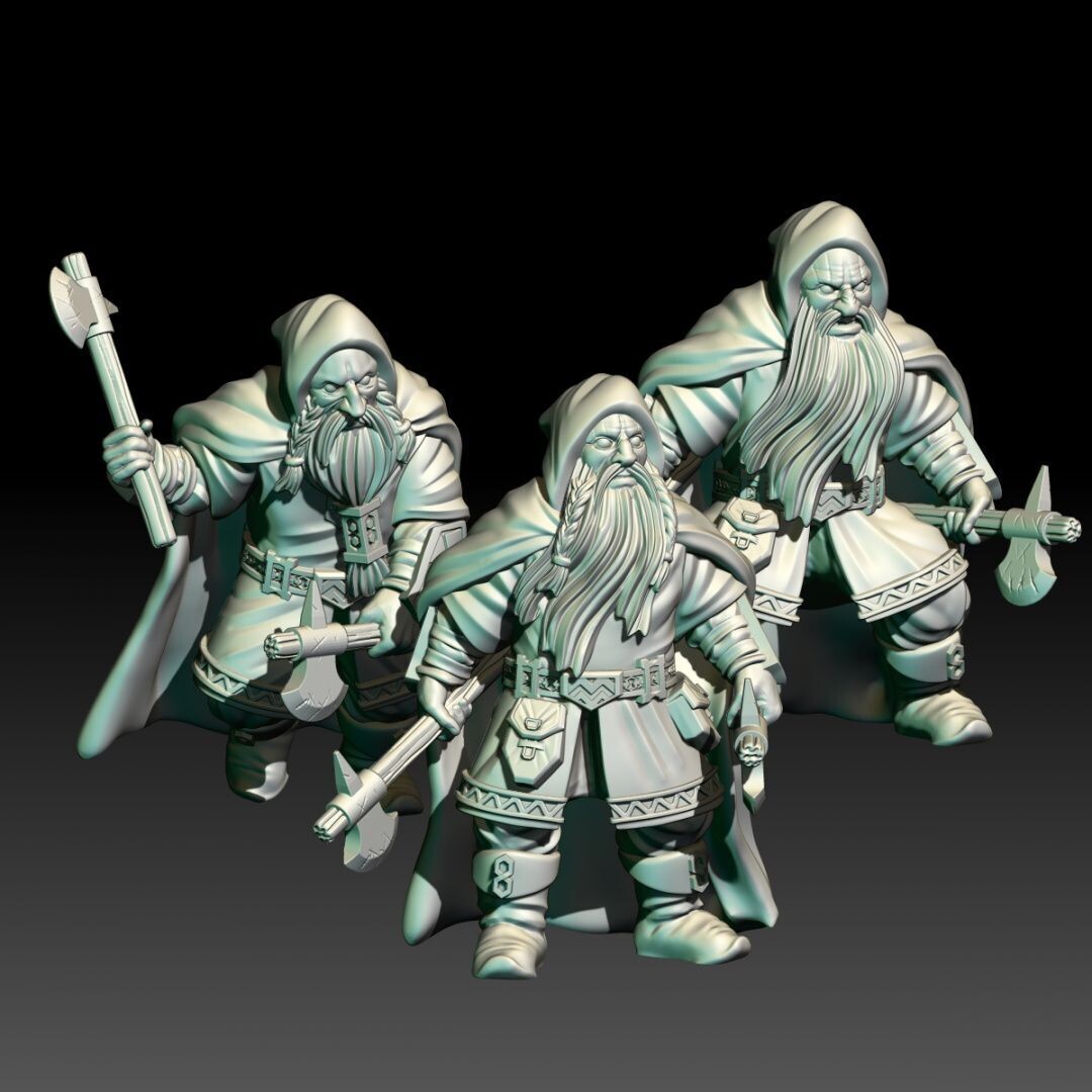 Dwarven Rangers Axe (Pack 3 units)