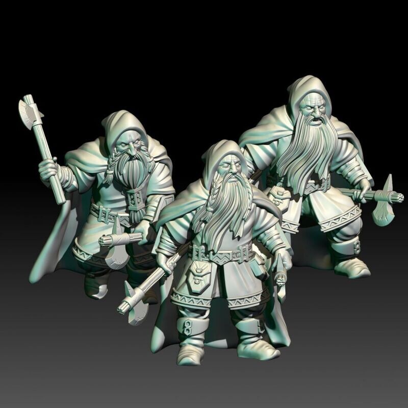 Dwarven Rangers Axe (Pack 3 units)