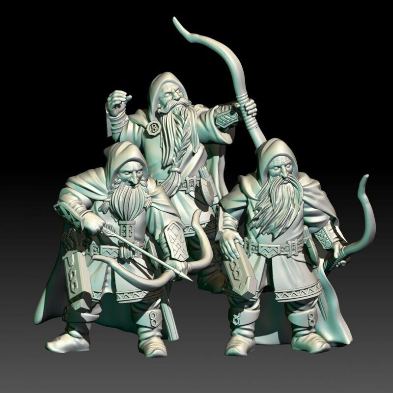 Dwarven Rangers Bow (Pack 3 units)