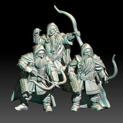 Dwarven Rangers Bow (Pack 3 units)