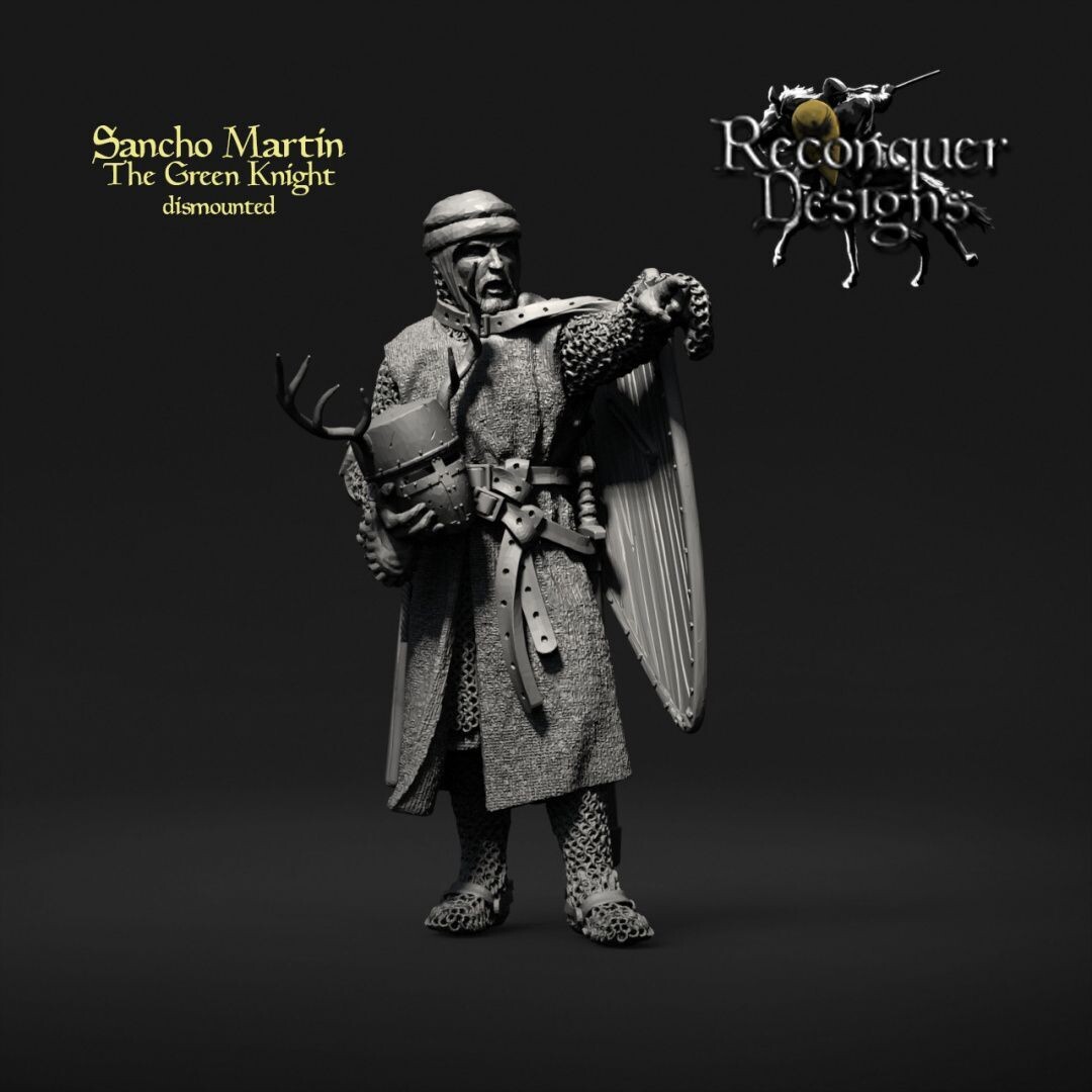 Sancho Martin, The (real historical) Green Knight Dismounted