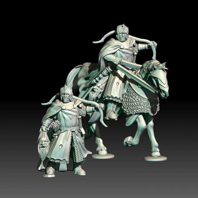 Dark Souled men II - Dark Archer Captain (on foot and mounted)