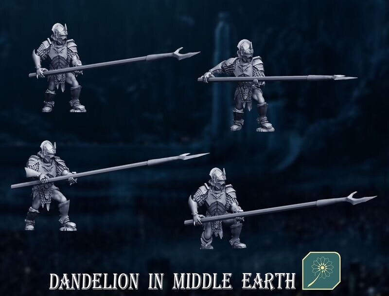 Half Orcs - Pikemen (pack 8 units)
