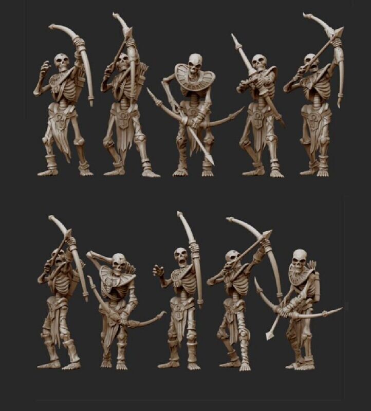 Skeleton Archers (pack 10 units) - Pharaohs Legacy Undead Army