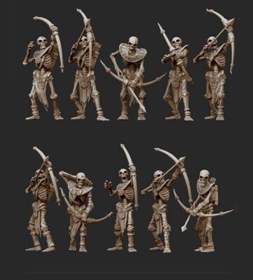 Skeleton Archers (pack 10 units) - Pharaohs Legacy Undead Army