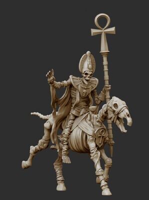 Heroes - Hierophant on Horse - Pharaohs Legacy Undead Army