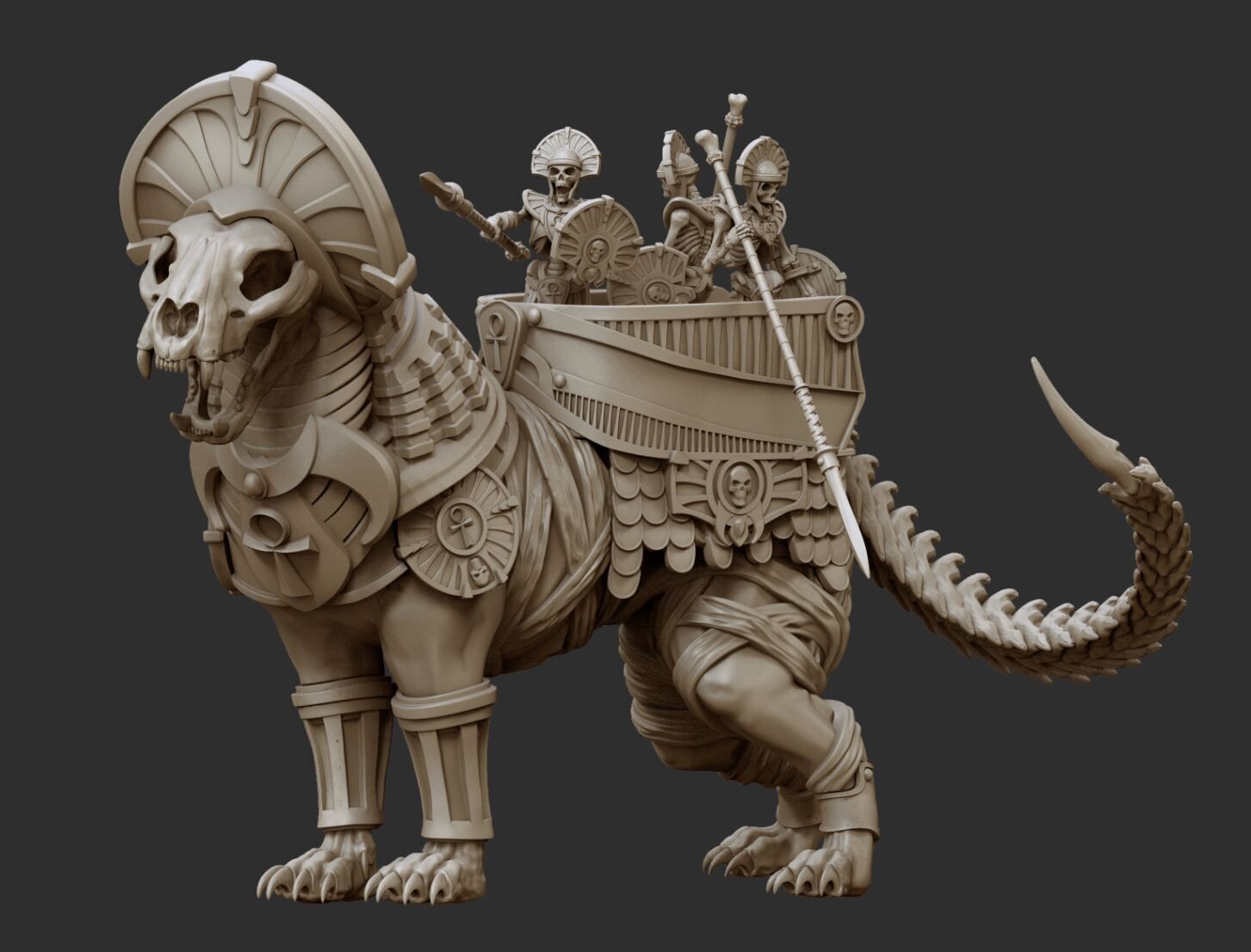 LionSphinx_WarMount - Pharaohs Legacy Undead Army