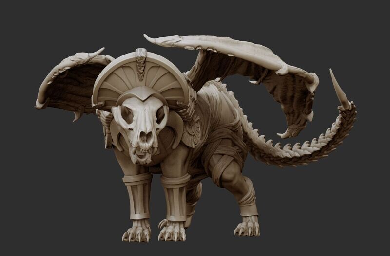 LionSphinx winged WarBeast- Pharaohs Legacy Undead Army