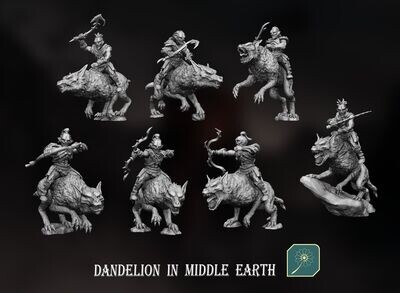 Northern Mountain 08b Orc Riders (pack 7 units)