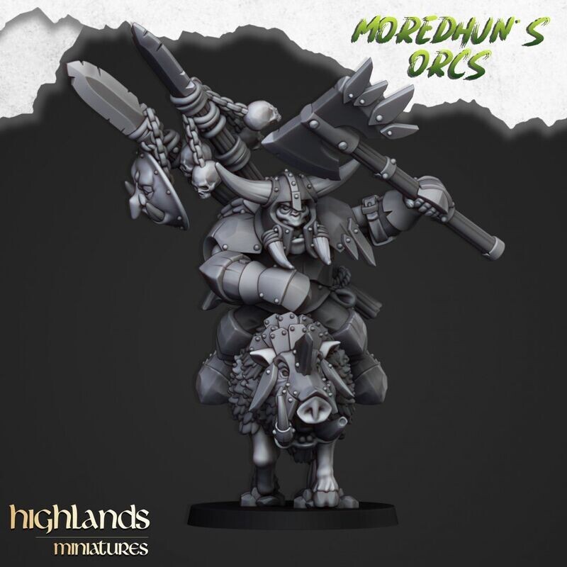 Mounted Orc Chief - Moredhun´s Orcs