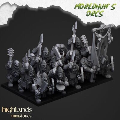 Orc Warriors with Hand Weapons - Moredhun´s Orcs (pack 10units)