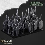 Ancient Skeletons with Spears - Eternal Dynasties  (pack 10 units)