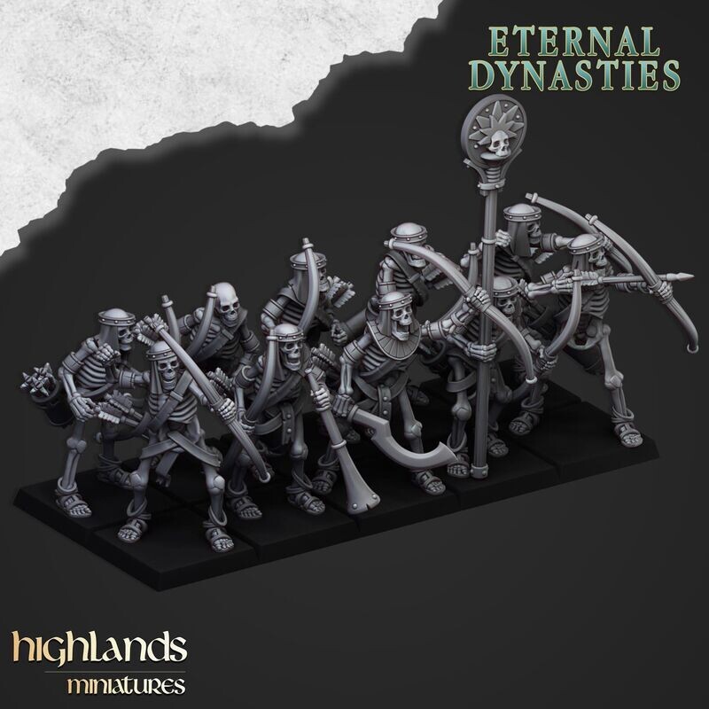 Ancient Skeletons with Bows - Eternal Dynasties  (pack 10 units)