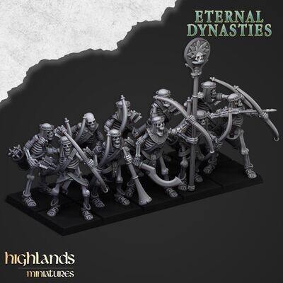 Ancient Skeletons with Bows - Eternal Dynasties (pack 10 units)