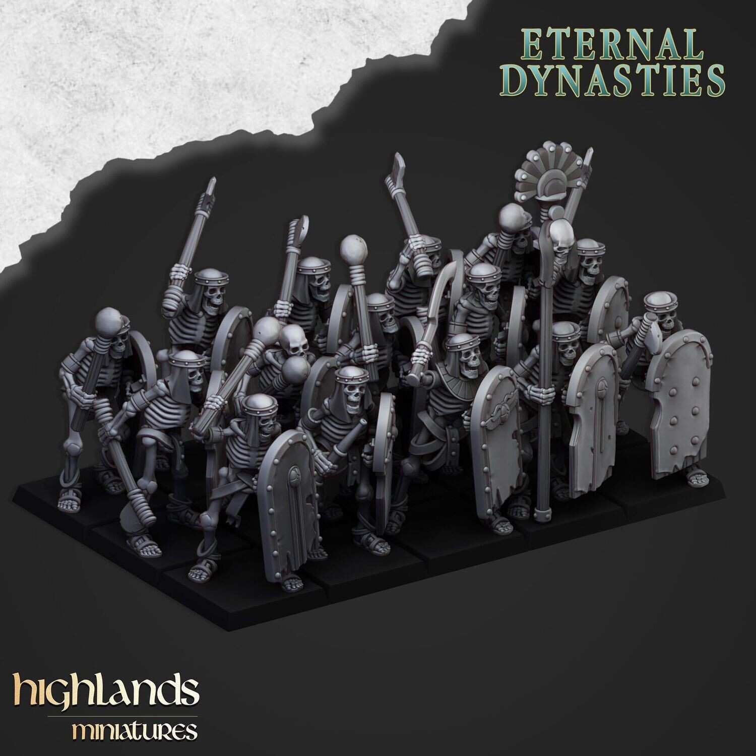 Ancient Skeletons with Hand Weapons - Eternal Dynasties (pack 10 units)