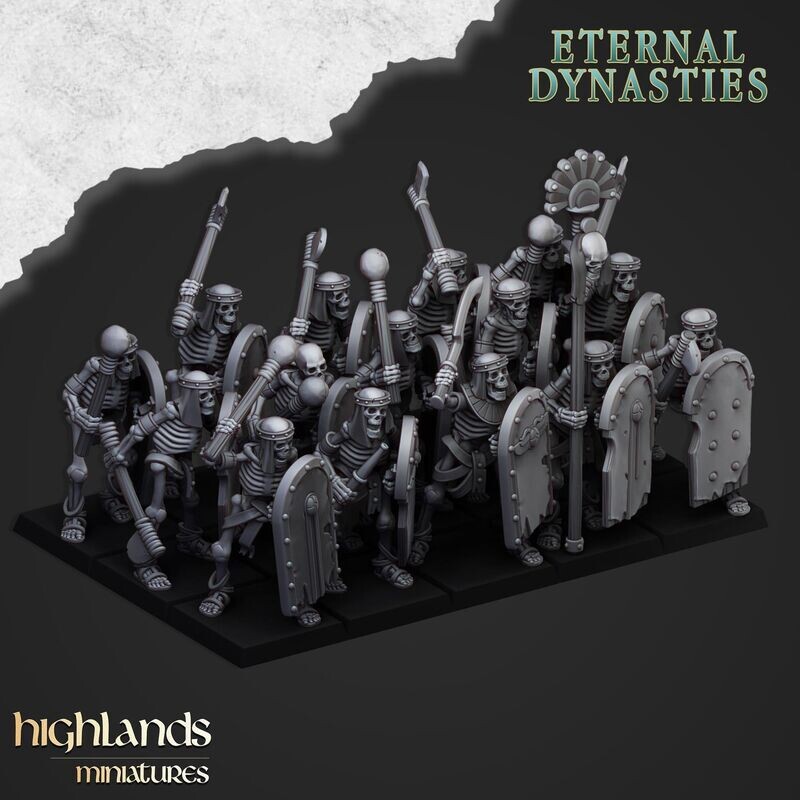 Ancient Skeletons with Hand Weapons - Eternal Dynasties  (pack 10 units)