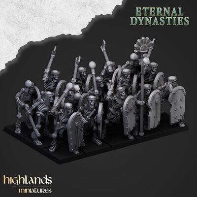Ancient Skeletons with Hand Weapons - Eternal Dynasties (pack 10 units)