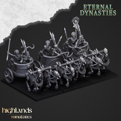 Ancient Skeletal Chariots - Eternal Dynasties (pack 3 units)
