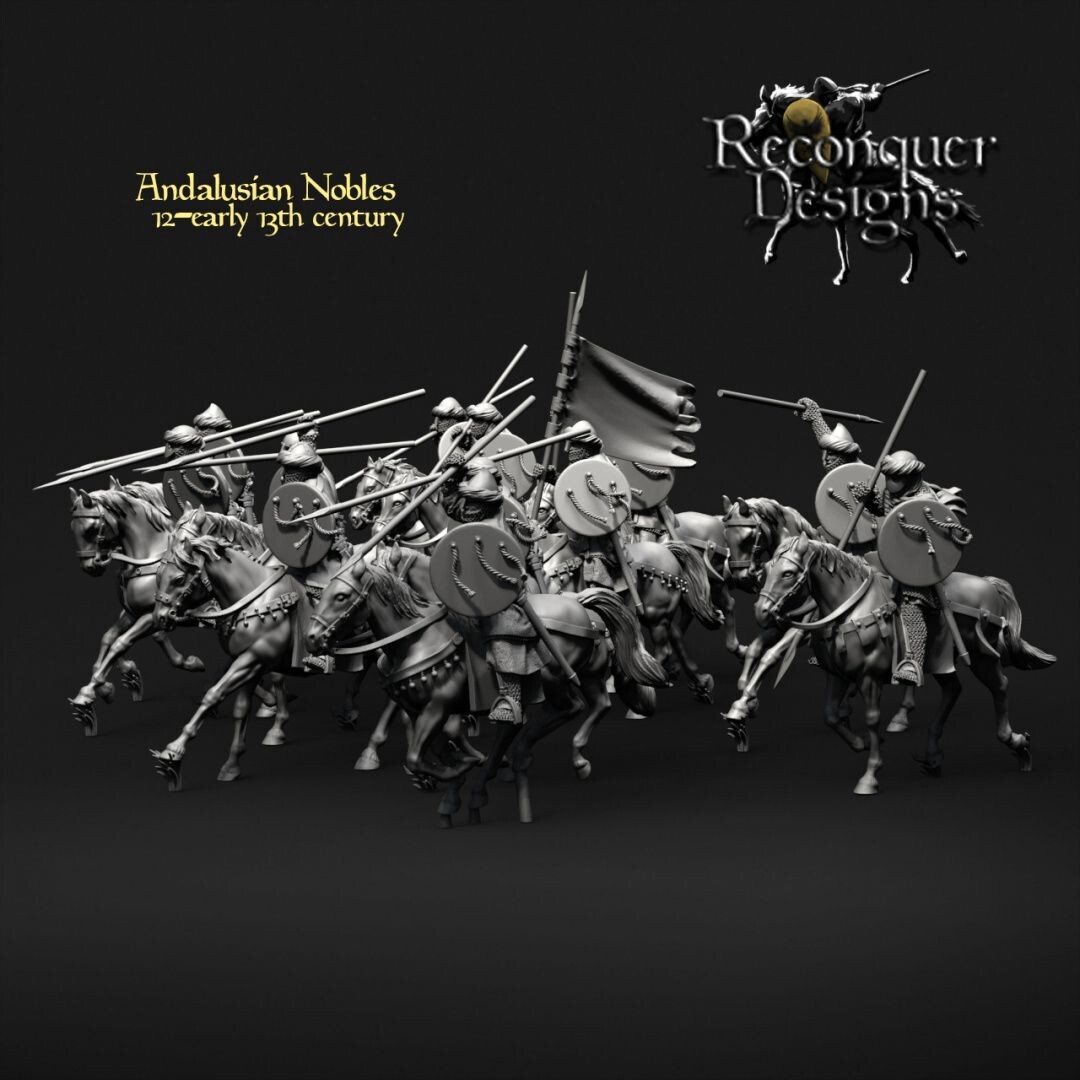 12-early 13th century Andalusian Nobles (pack 12 units)
