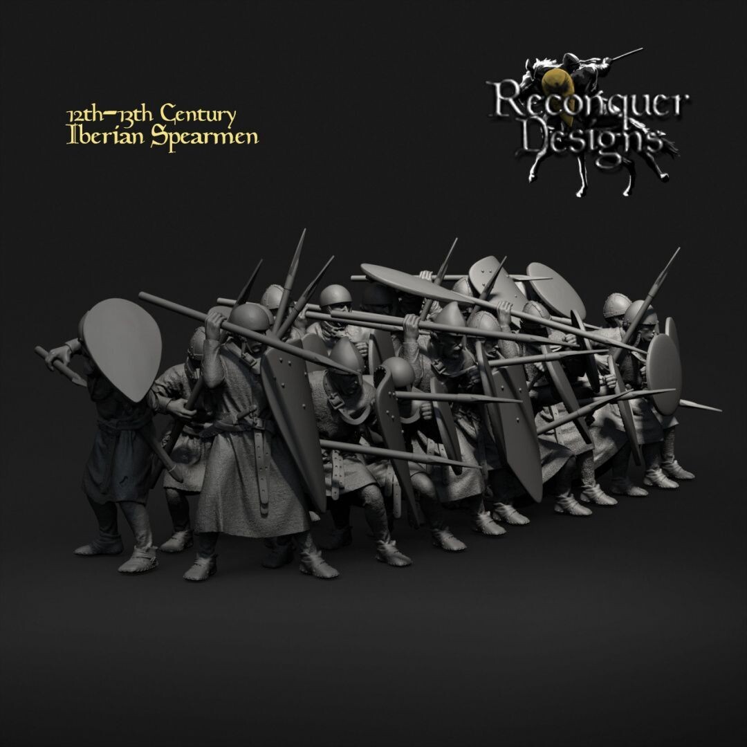 Iberian Spearmen 12th-early13th century - pack 20 units