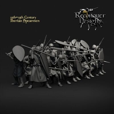 Iberian Spearmen 12th-early13th century - pack 20 units