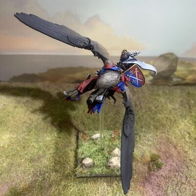 Lord on his hippogriff attacking