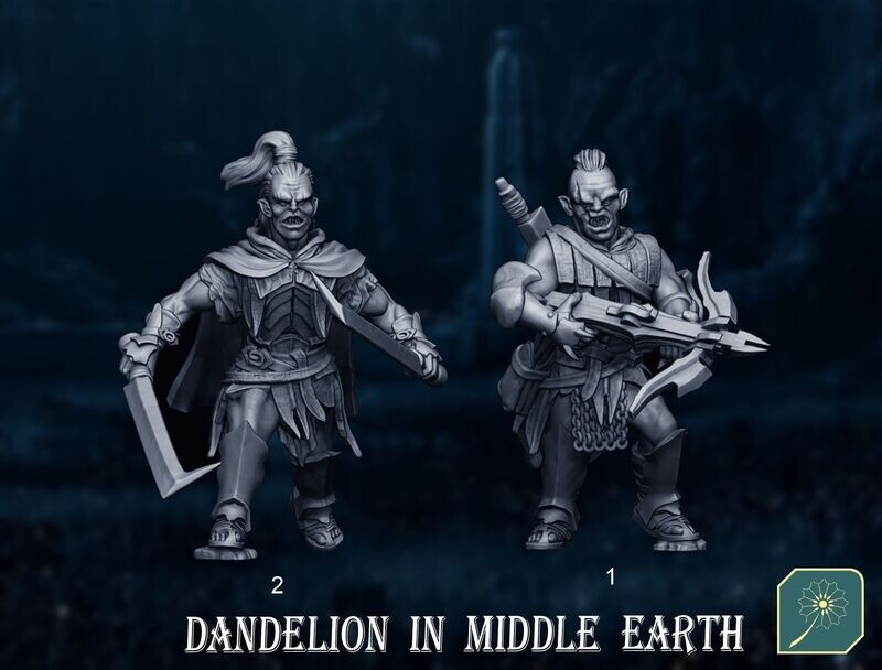 Half Orc Commanders Pack 1 (2 units)