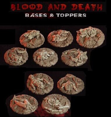 Blood and death - Bases & Toppers - 32mm (pack 5 units)